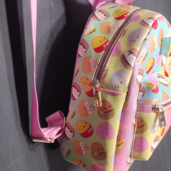 Squishmallows Pastel Kids Backpack with Pink Straps pre owned Exellent condition - Picture 8 of 10